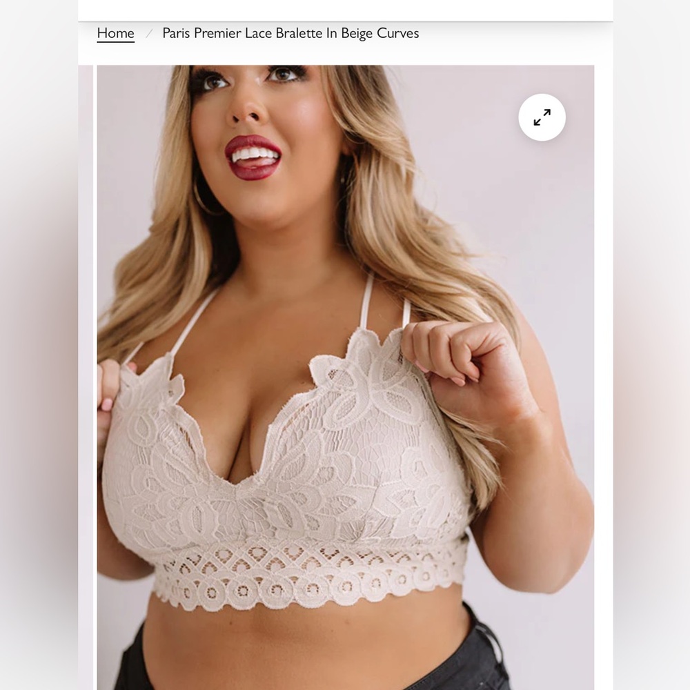 2 Impressions lace bralette size 1x